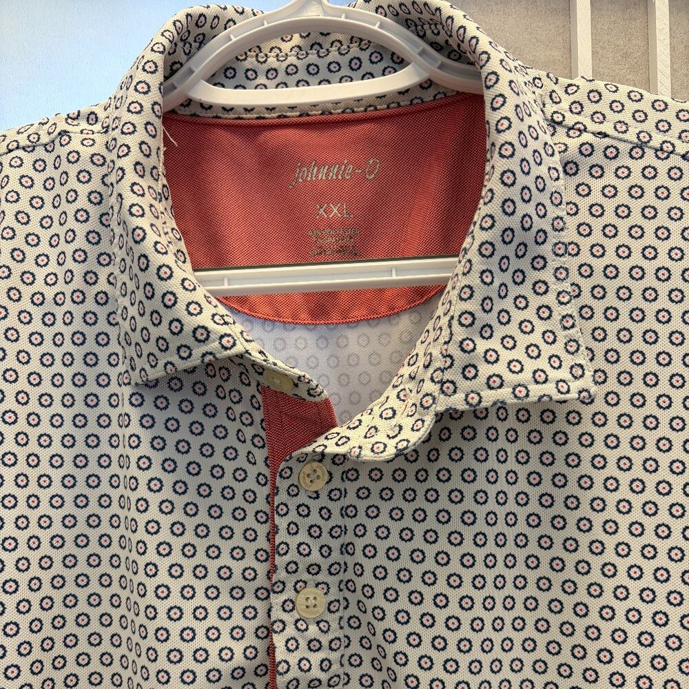 Johnnie-O - Performance Polo, Multi-Colored Geo P… - image 1